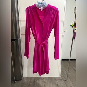 Diane Von Furstenberg Fuchsia silk Dress